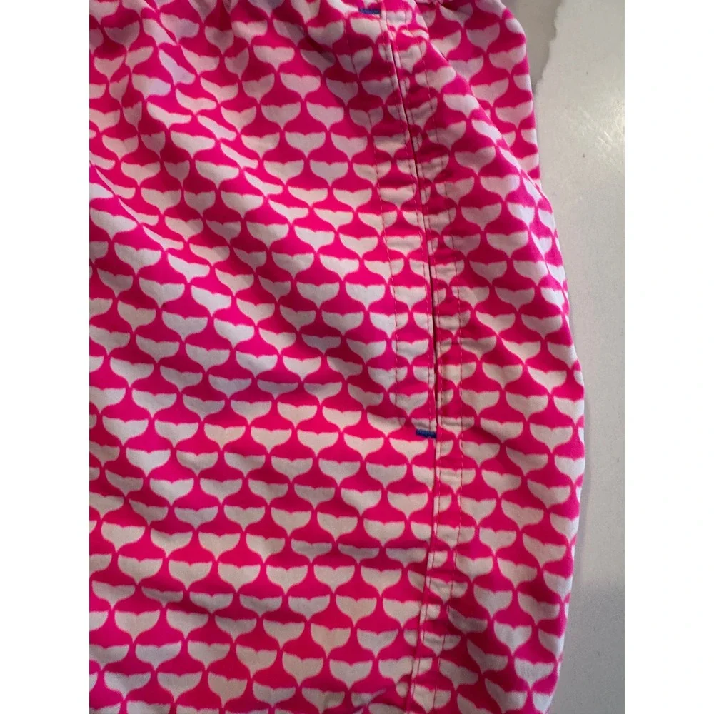 Vineyard Vines Performance Shorts Womens XXS Pink Whale Tail Print Drawstring